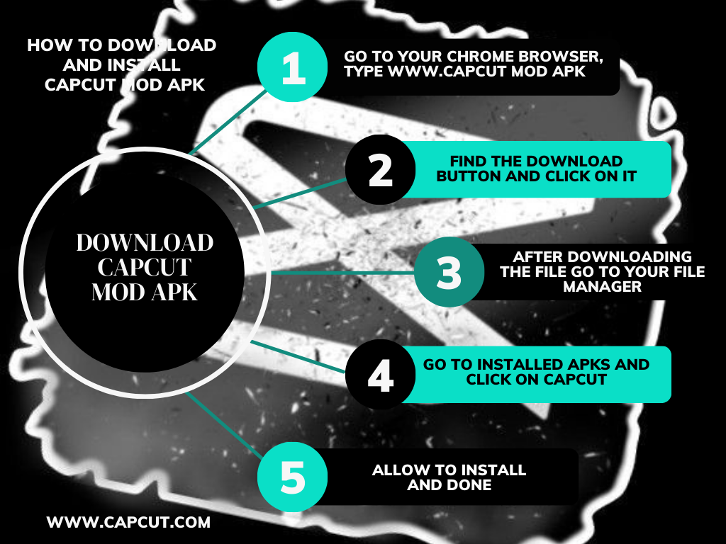 Step-by-step guide for downloading CapCut MOD APK with easy instructions.